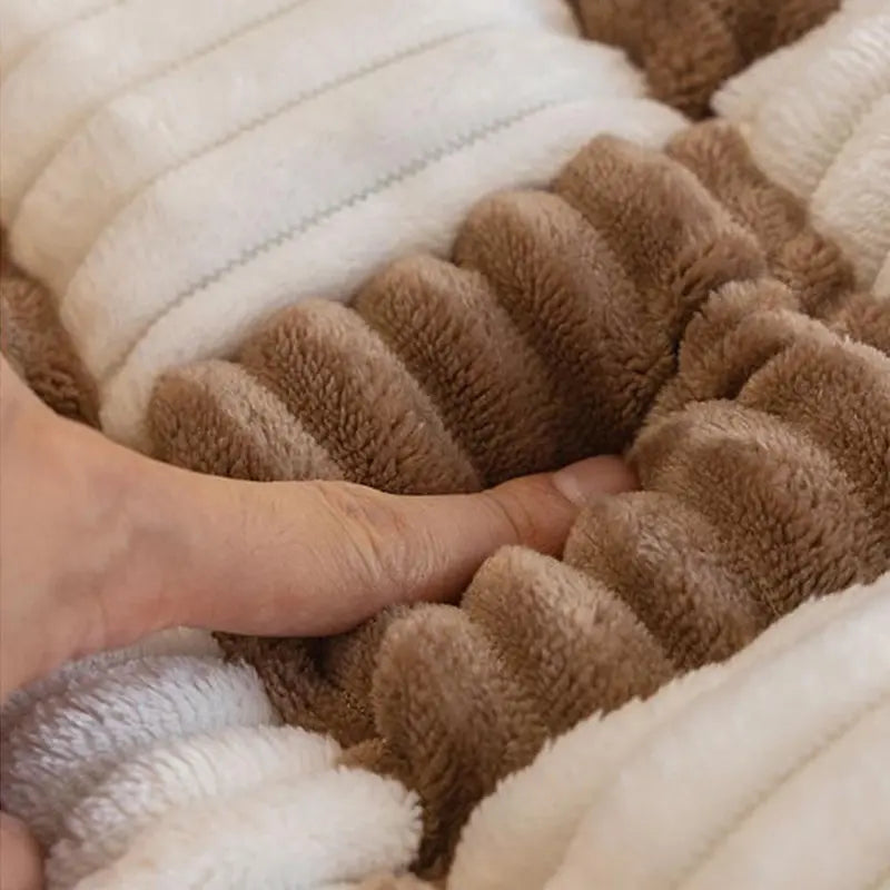 Plaid Pattern Pet Mat, Non-Slip Dog Bed Mat, Soft & Comfortable Pet Sofa Mat, Pet Supplies for Indoor Use