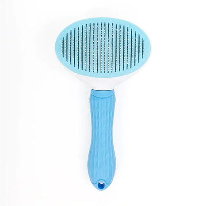 Feline Fur Detangling Brush with Button Control