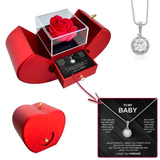 Real Rose - to My Baby-Apple Gift Box Set