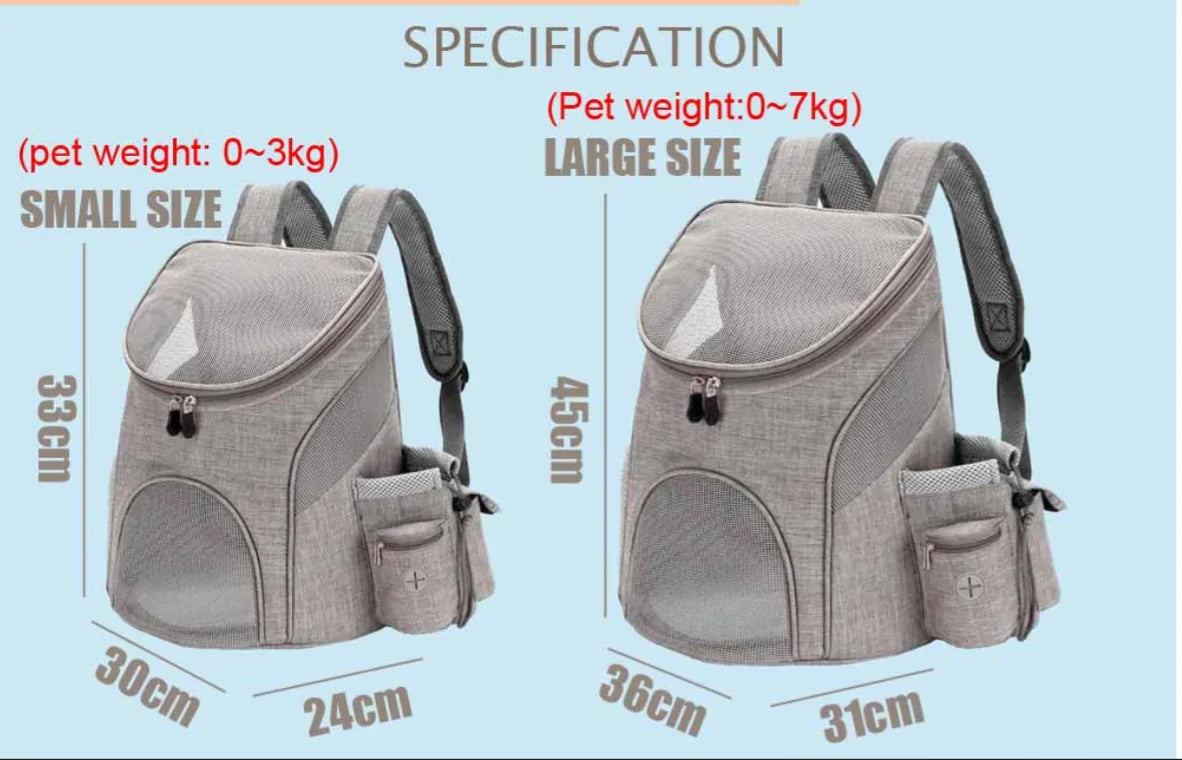 Stylish Polyester Pet Backpack for Small Dogs