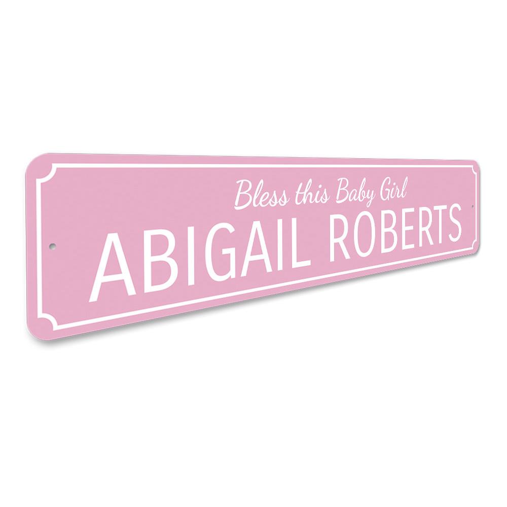 Baby Girl Blessing Plaque