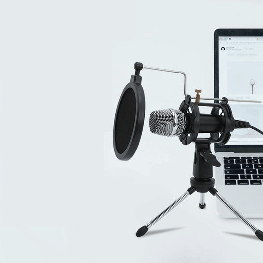 Compact Live Streaming Microphone Kit with Adjustable Stand