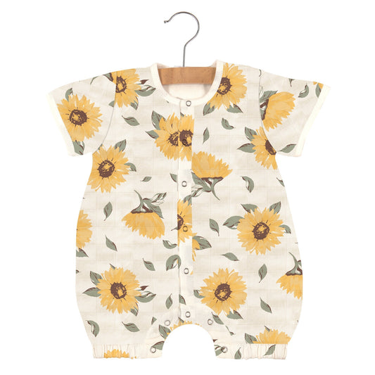 Sunflower Meadow Bamboo Baby Romper
