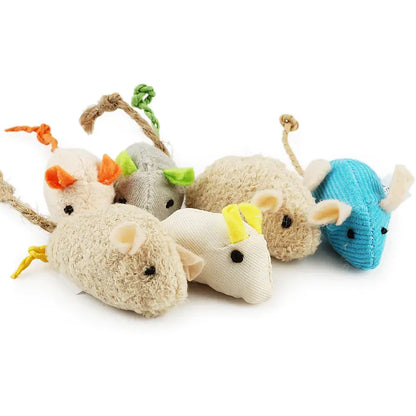 Interactive Catnip Toy Set with Plush Playmates for Cats