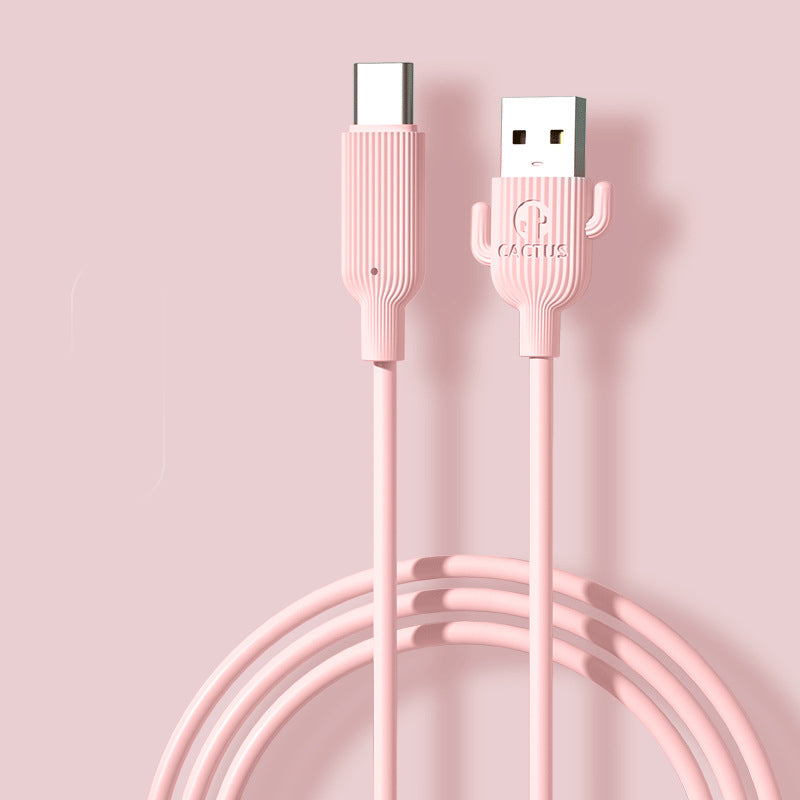 Creative and Durable Cactus Data Cable for iPhone Models