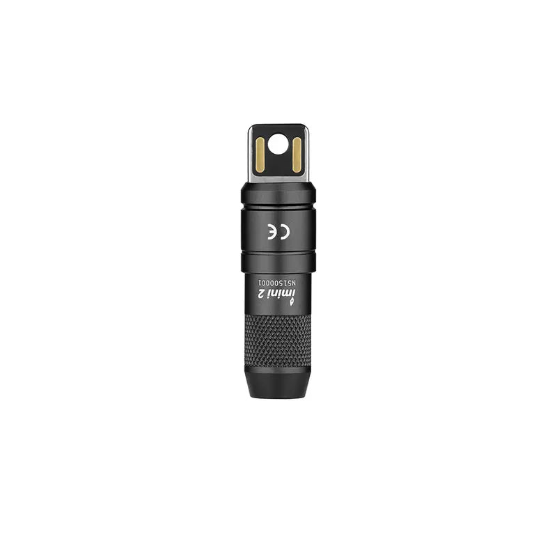 OLIGHT IMINI 2 EDC Rechargeable Keychain Flashlight, 50 Lumens Compact and Portable Mini Light, Tiny LED Keyring Lights with Built-In Battery Ideal for Everyday Carry (Black)