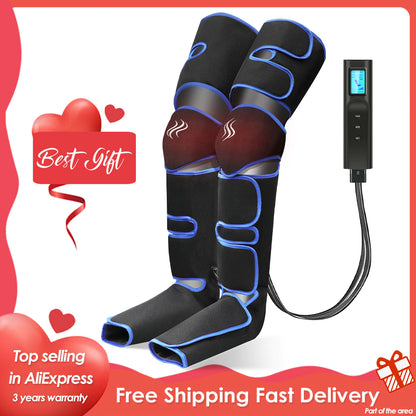 360° Foot Air Pressure Leg Massager Promotes Blood Circulation, Body Massager, Muscle Relaxation, Lymphatic Drainage Device 2022