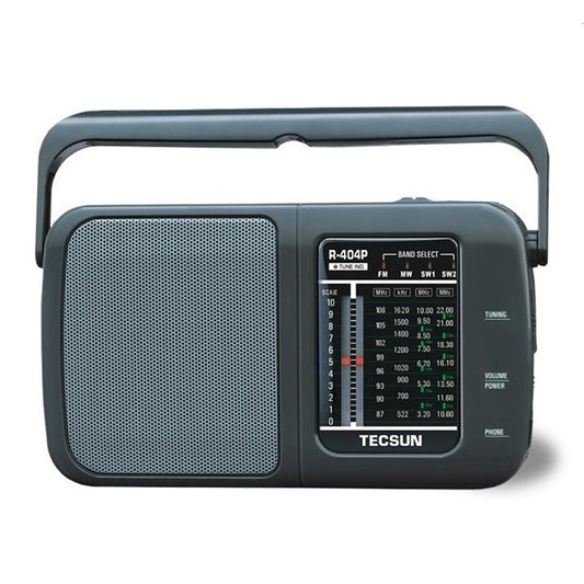 Dual Function Portable Radio with Built-in Speaker and Power Cord