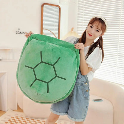 Funny Extra Large Wearable Turtle Shell Pillows Weighted Stuffed Animal Costume Plush Toy Funny Dress Up, Gifts for Kids New