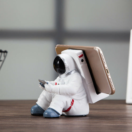 Astronaut Resin Mobile Phone Stand with Unique Design