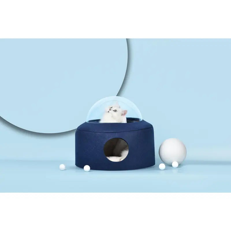 Michu Space Capsule Cat Bed - Cozy and Stylish Hideaway for Your Feline Friend