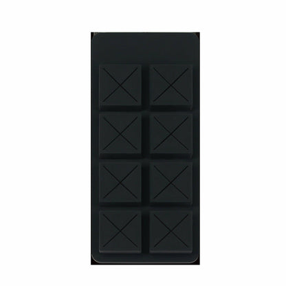 Chocolate Block Lipstick Storage Box with Silicone and Metal Material