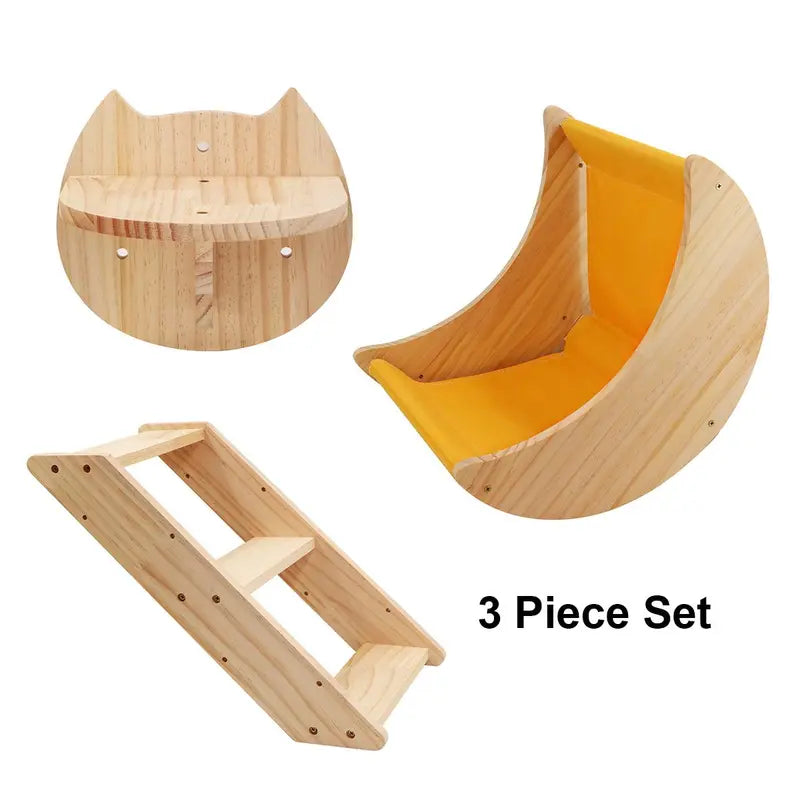 3Pcs Wooden Cat Scratching Board, Cat Climbing Frame, Cat Scratching Post, Cat Furniture Supplies