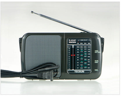 Dual Function Portable Radio with Built-in Speaker and Power Cord