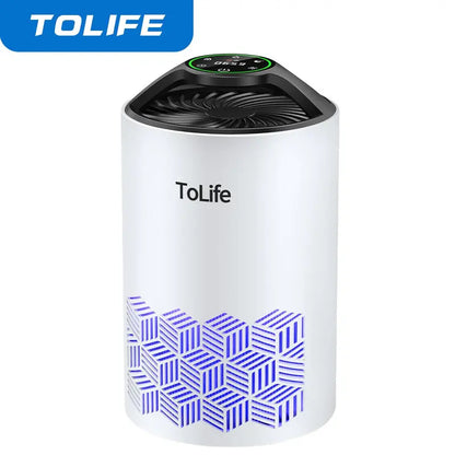 Tolife TZ-K1 Air Purifiers for Bedroom Home, HEPA Air Purifiers Air Cleaner for Pets Allergies, Virus Air Purifier for Dust, Portable Baby Air Purifier with Low Noise Sleep Mode for Office & Room, White