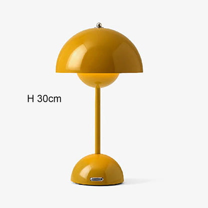 Mushroom Flower Bud LED Rechargeable Table Lamps Desk Lamp Touch Night Light for Bedroom Restaurant Cafe Modern Decoration Gifts