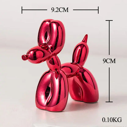 Whimsical Nordic Balloon Dog Sculpture - Resin Decor Piece