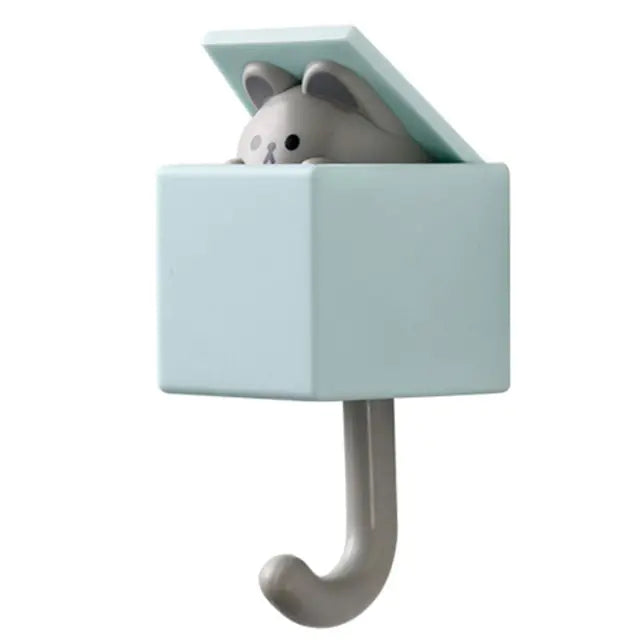 Whimsical Animal Surprise Wall Hook