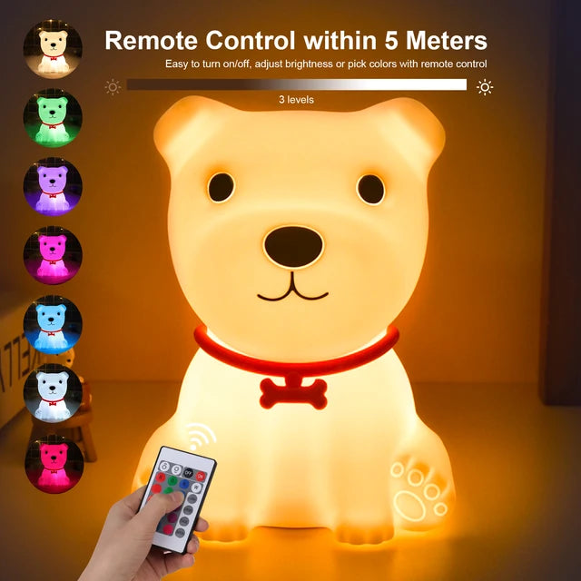 Feline Glow Remote-Controlled Night Light