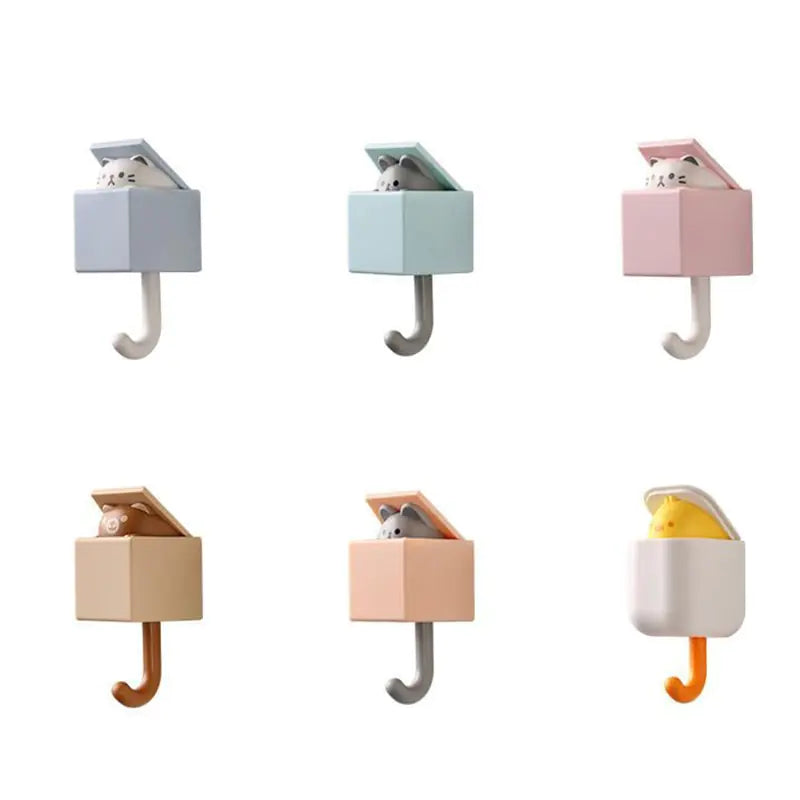 Whimsical Animal Surprise Wall Hook