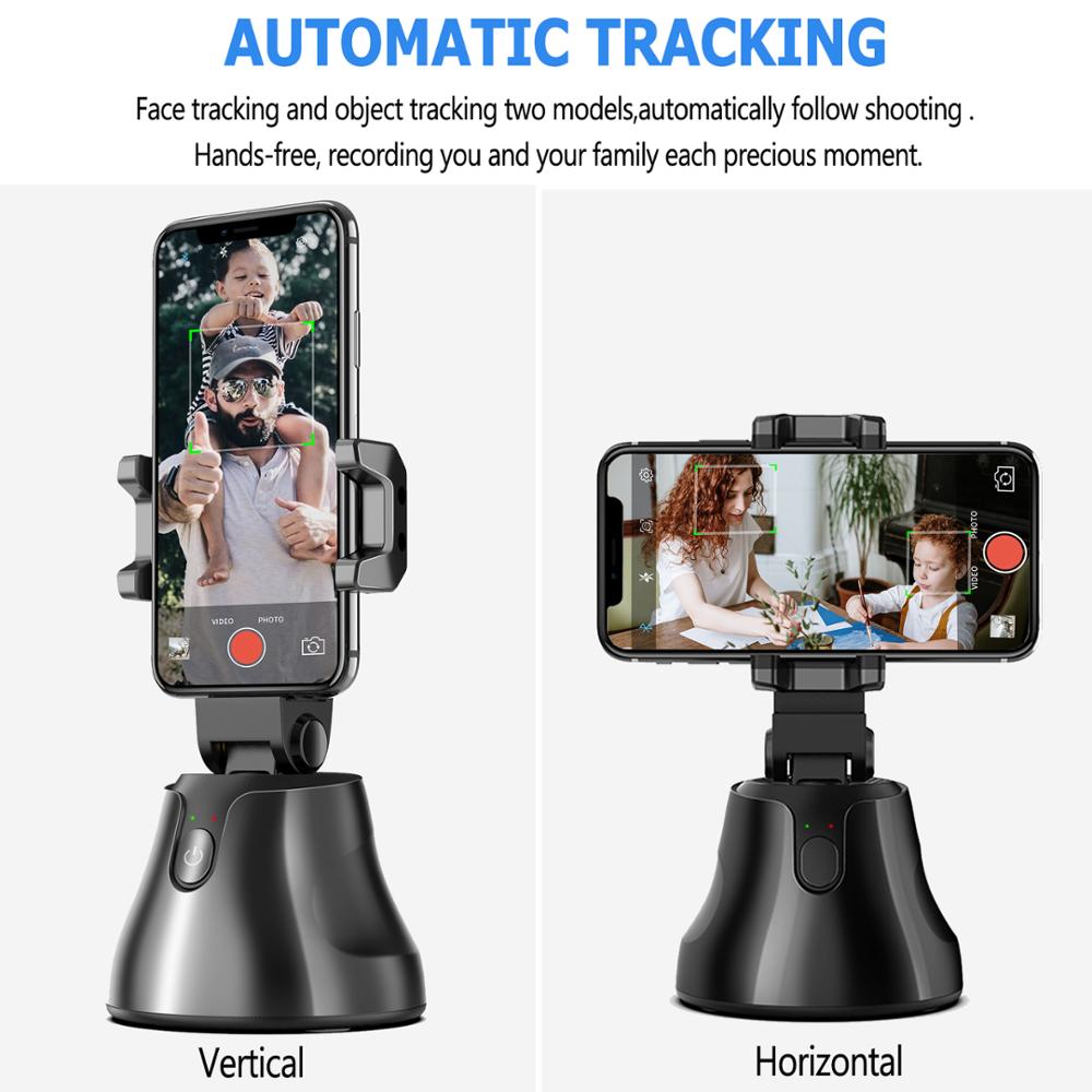 360° Smart Selfie Holder with Face Recognition and Tripod Compatibility