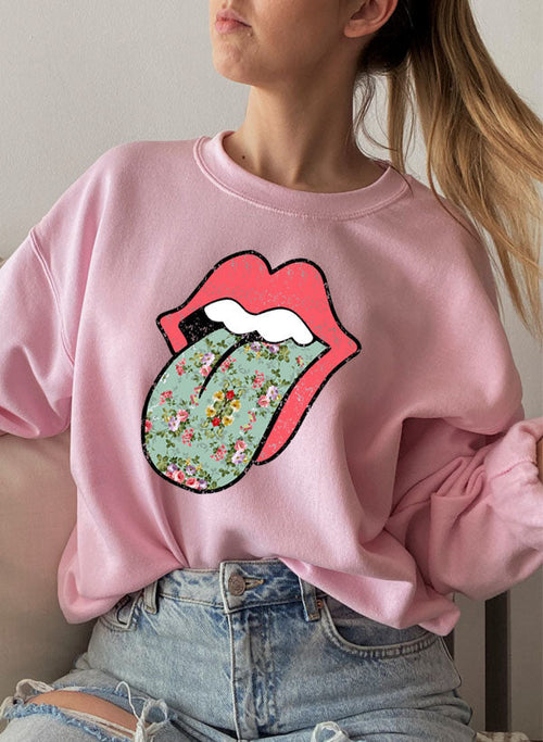 Cozy Boho Blooms Sweatshirt