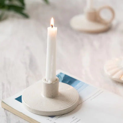 Elegant Scandinavian Ceramic Candle Holder