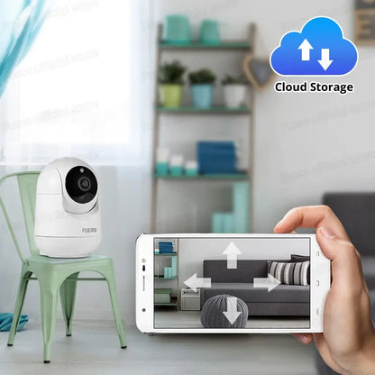 Smart Home 3MP WiFi Camera with AI Tracking & Baby Monitor