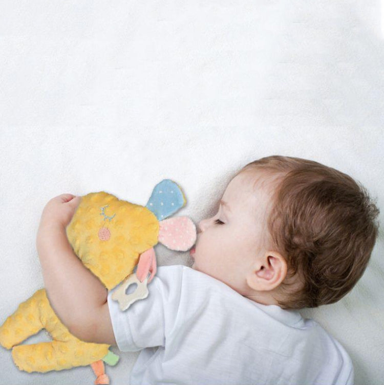 Soft Teether Baby Plush Doll - Gentle Gum Massage Toy