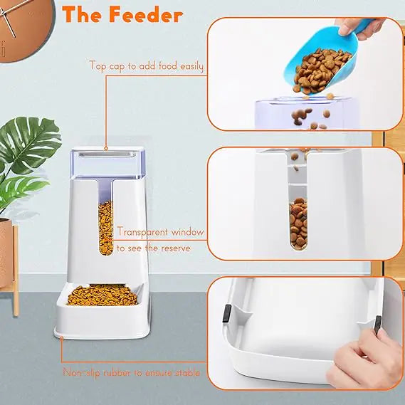 Automatic Pet Feeder with Self-Gravity System