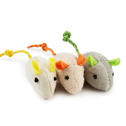 Interactive Catnip Toy Set with Plush Playmates for Cats