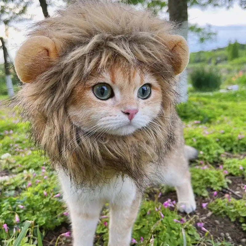 Majestic Lion Mane Pet Costume