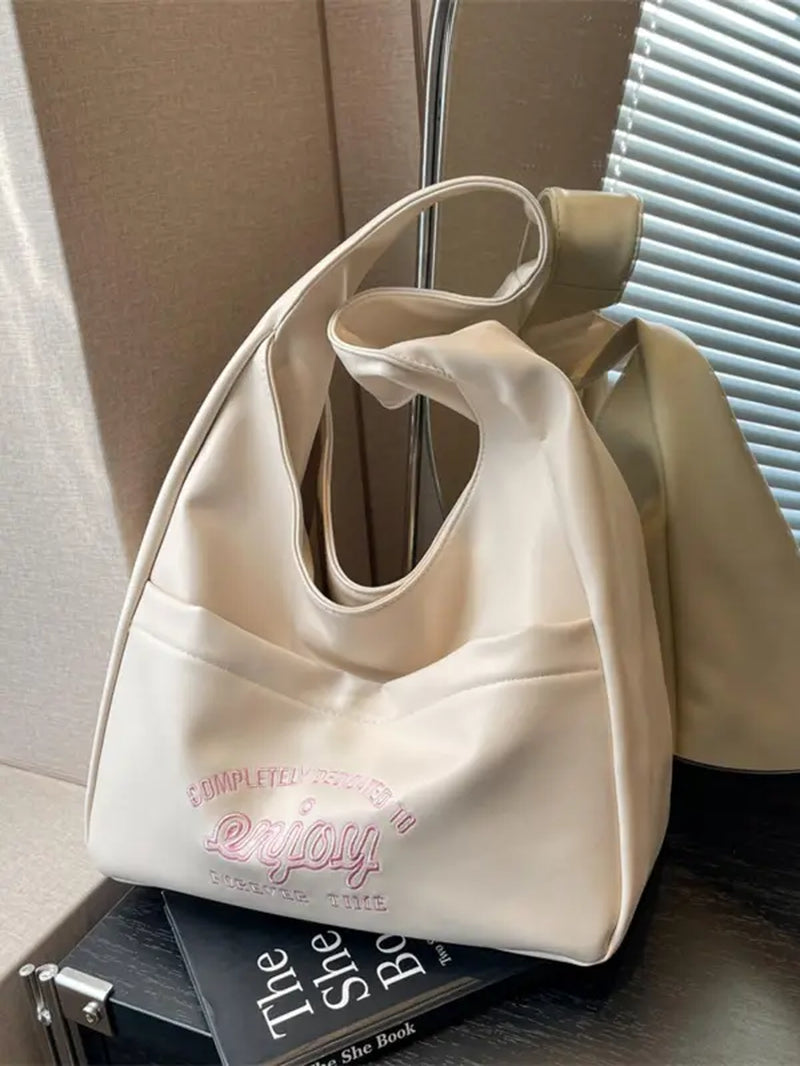 Trendy Solid Color Tote Bag: Perfect Mother's Day Gift! 💐👜 #SummerFashion #ToteBag #GiftIdea