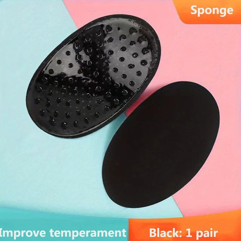 1Pair Invisible Detachable Breathable Silicone Shoulder Pad for Woman Shoulder Enhancer Reusable Self-Adhesive Clothing