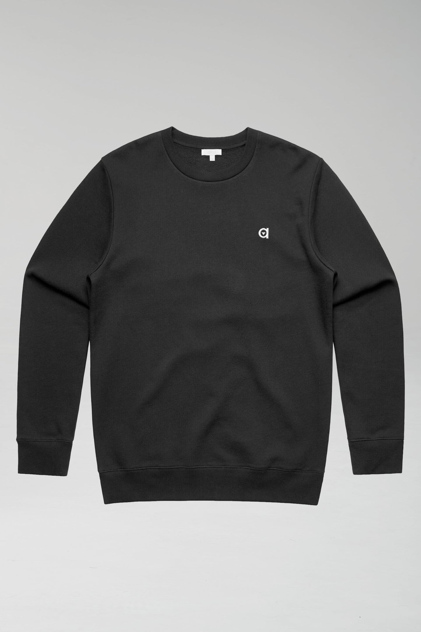 Classic Organic Cotton Black Sweatshirt for Men