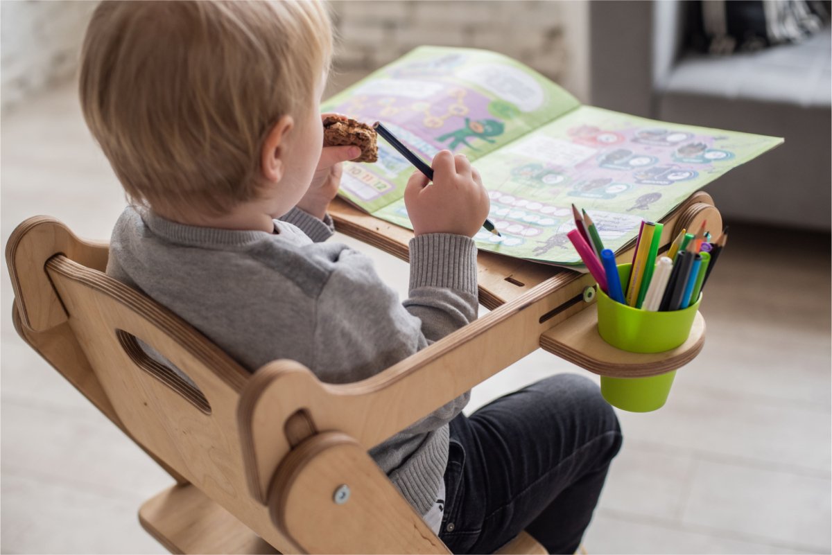 Kids' Transforming Kitchen Companion Chair - Neutral Beige