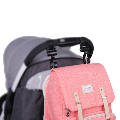 Canvas Diaper Backpack Shorts - Stylish & Functional Travel Companion