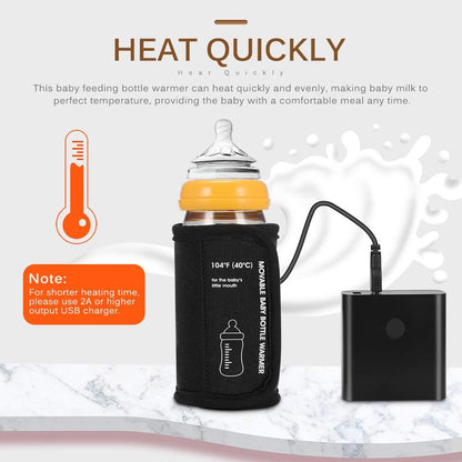 USB-Powered Baby Bottle Warmer with Adjustable Design and Fast Heating