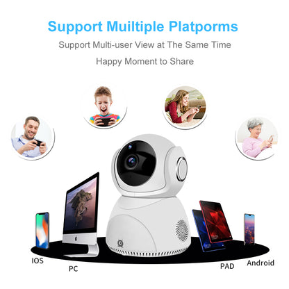 360° Full HD Wireless Security Camera with Motion Tracking and Cloud Storage
