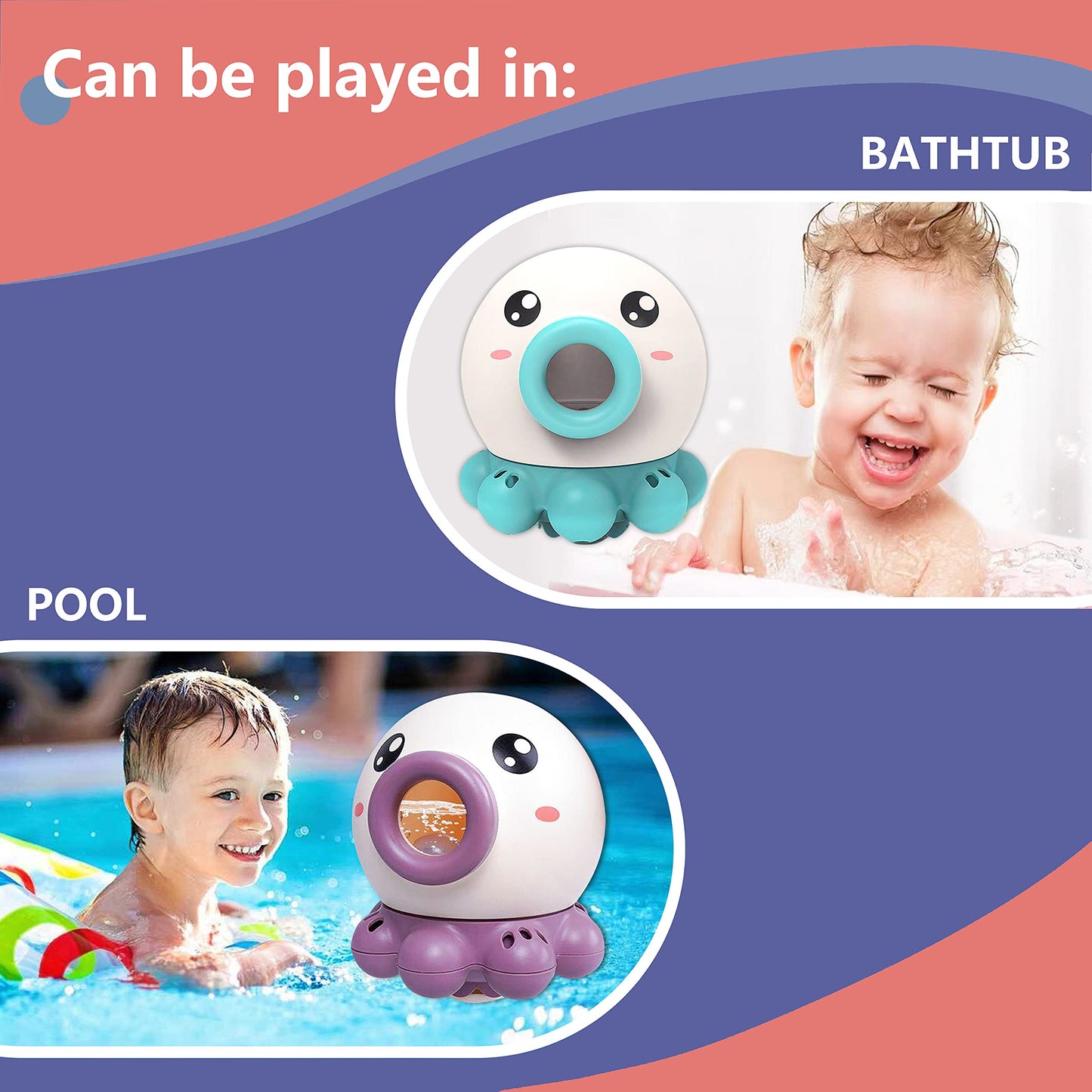 Splashing Octopus Water Jet Bath Toy for Infants and Toddlers