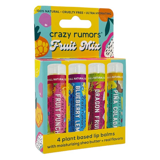 Tropical Lip Balm Gift Set - Fruit Flavors Variety Pack