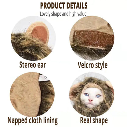 Majestic Lion Mane Pet Costume