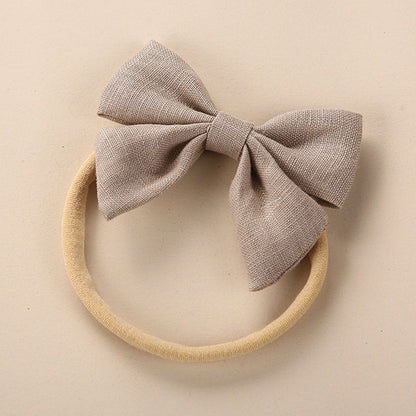 Adorable 3D Bow Elastic Headband for Baby Girls