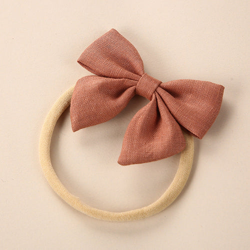 Adorable 3D Bow Elastic Headband for Baby Girls