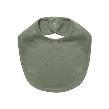 Cotton Comfort Baby Bibs with Chic Print and Button Detail