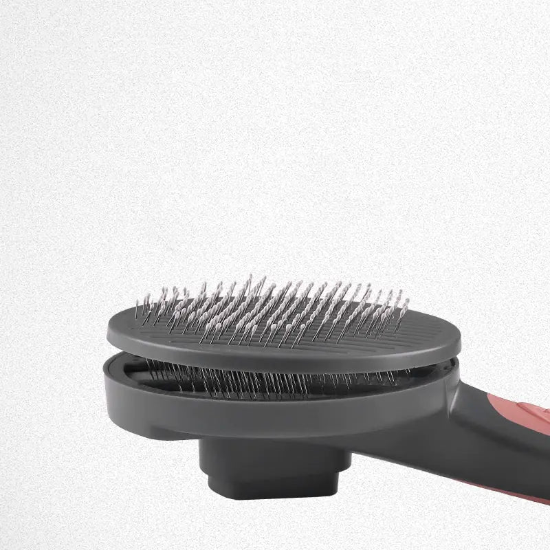 Feline Fur Detangling Brush with Button Control