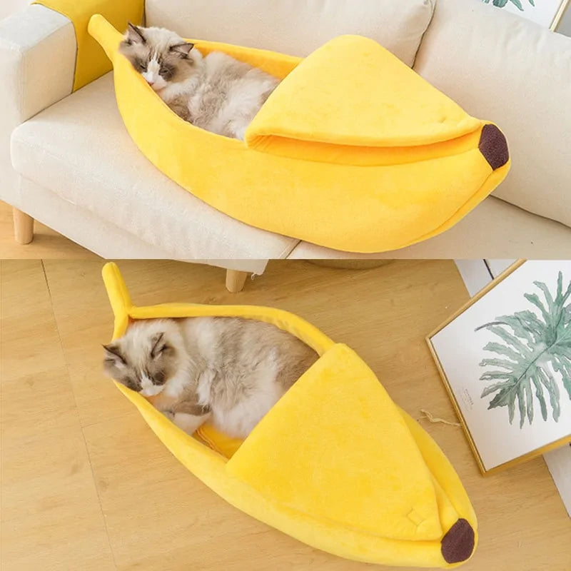 Cozy Banana Shape Pet Bed