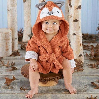 Fox Fun Hooded Bathrobe for Baby - A Cozy and Cute Essential