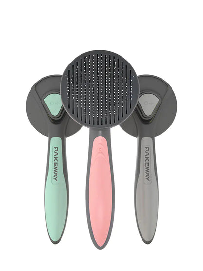 Feline Fur Detangling Brush with Button Control