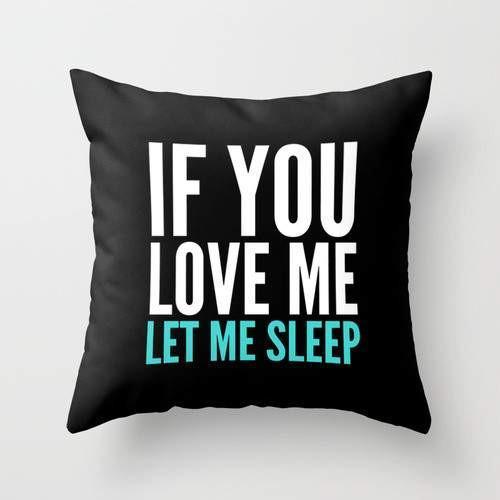 Sleepy Love - 16" x 16" Throw Pillow Cover